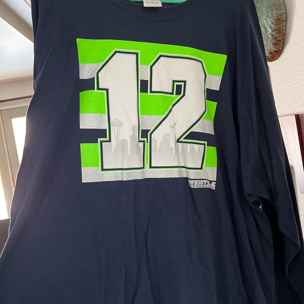 Mens long sleeve Seattle Seahawks tee shirt